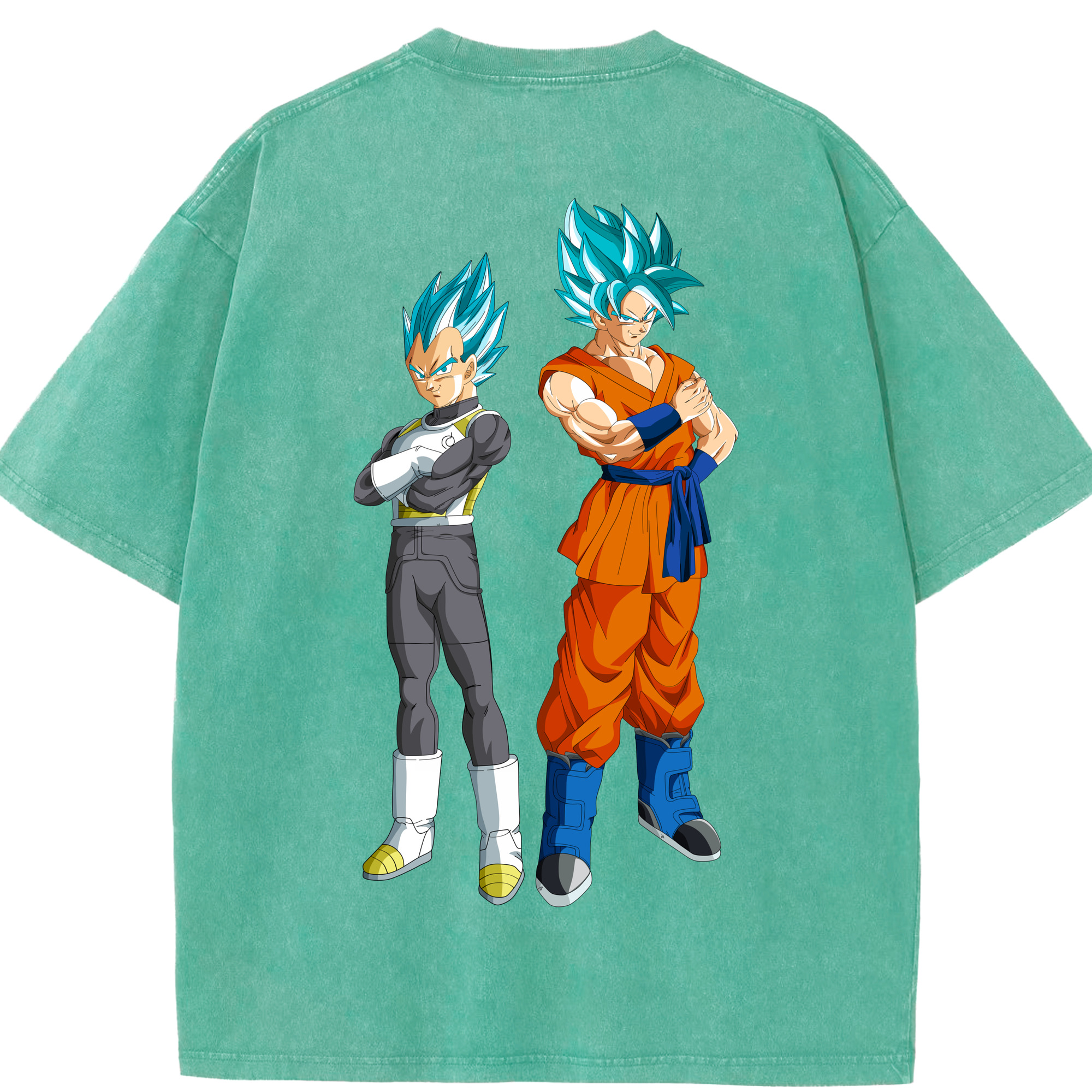 （画像用） ドラゴンボール DRAGON BALL 綿100% ヴィンテージ風 半袖Tシャツ（背面プリント）